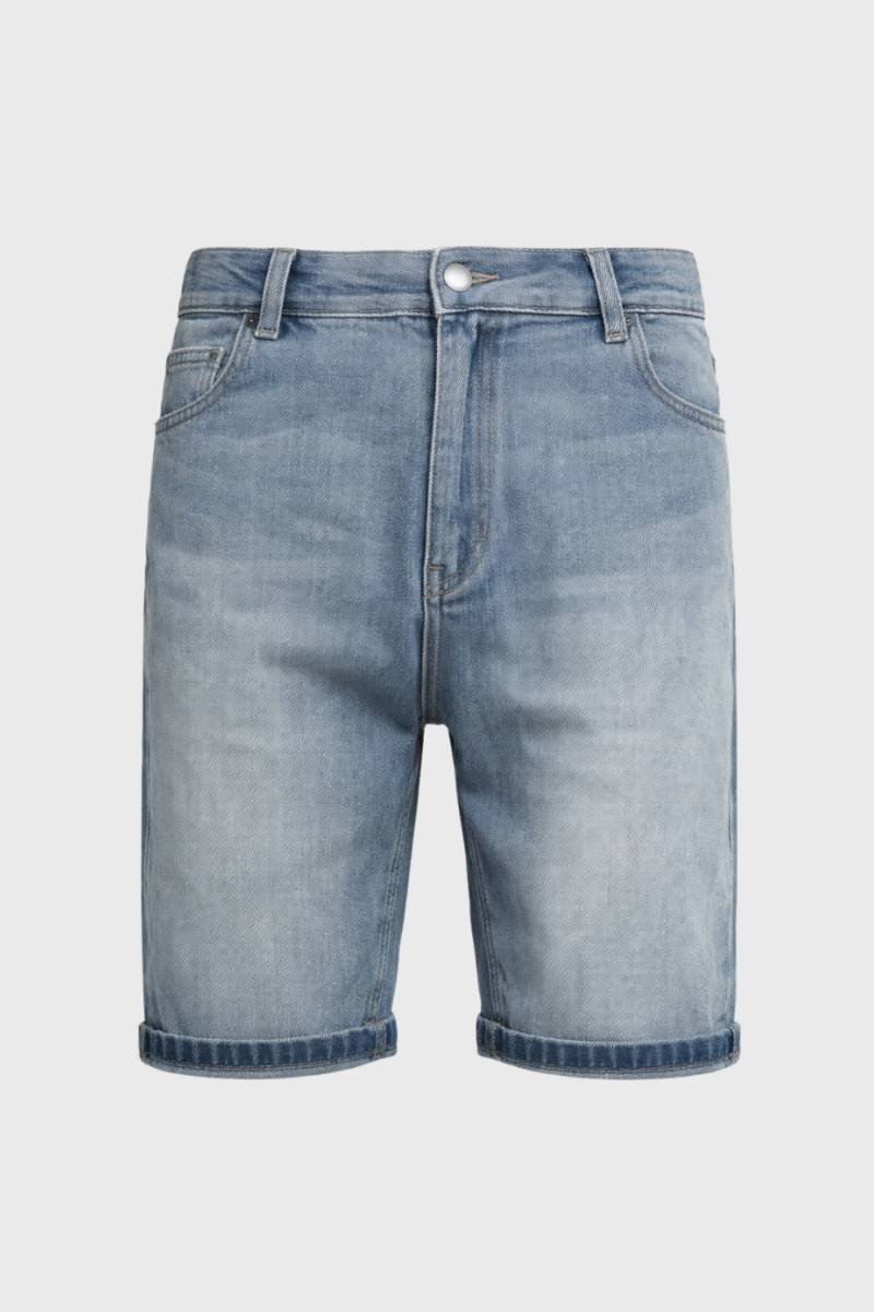 Bermuda Homme - Effet Délavé Coupe Moderne | Style Urbain — Bleu Délavé