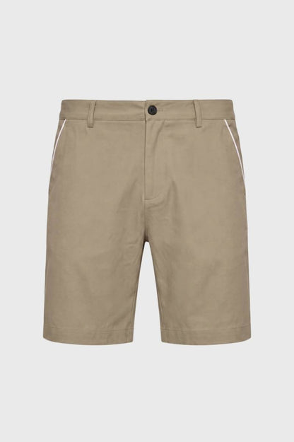 Bermuda Homme - Sport Élégant avec Liseré Contrasté | Été — Beige