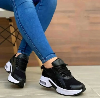Élise - Chaussures Orthopédiques Femme Tendance avec Semelle Plateforme et Bulle d'Air