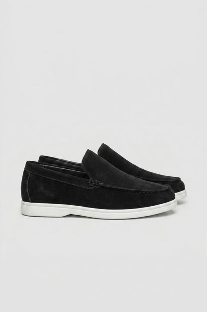 Mocassins Homme - Style Décontracté Semelle Blanche | Confort — Noir