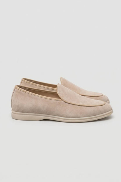 Mocassins Homme - Style Minimaliste Semelle Contrastée | Élégant — Beige