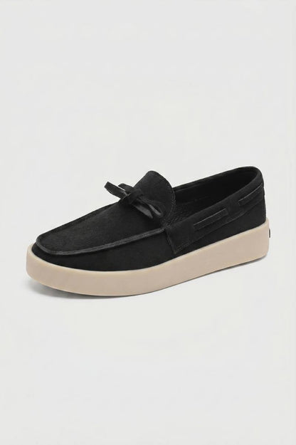 Mocassins Homme - Style Moderne Semelle Épaisse Lacets | Urban — Noir