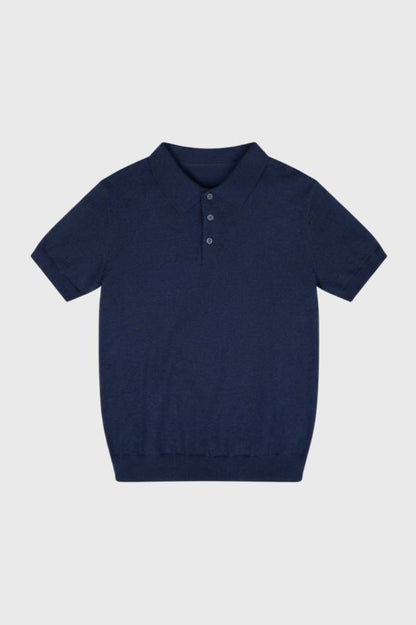 Polo Homme - Col Classique Maille Fine | Raffiné — Marine