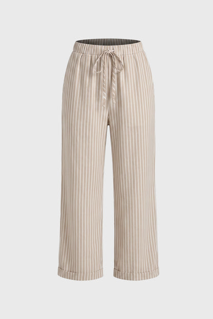 Pantalon Femme - Coupe Large Taille Élastique | Décontracté