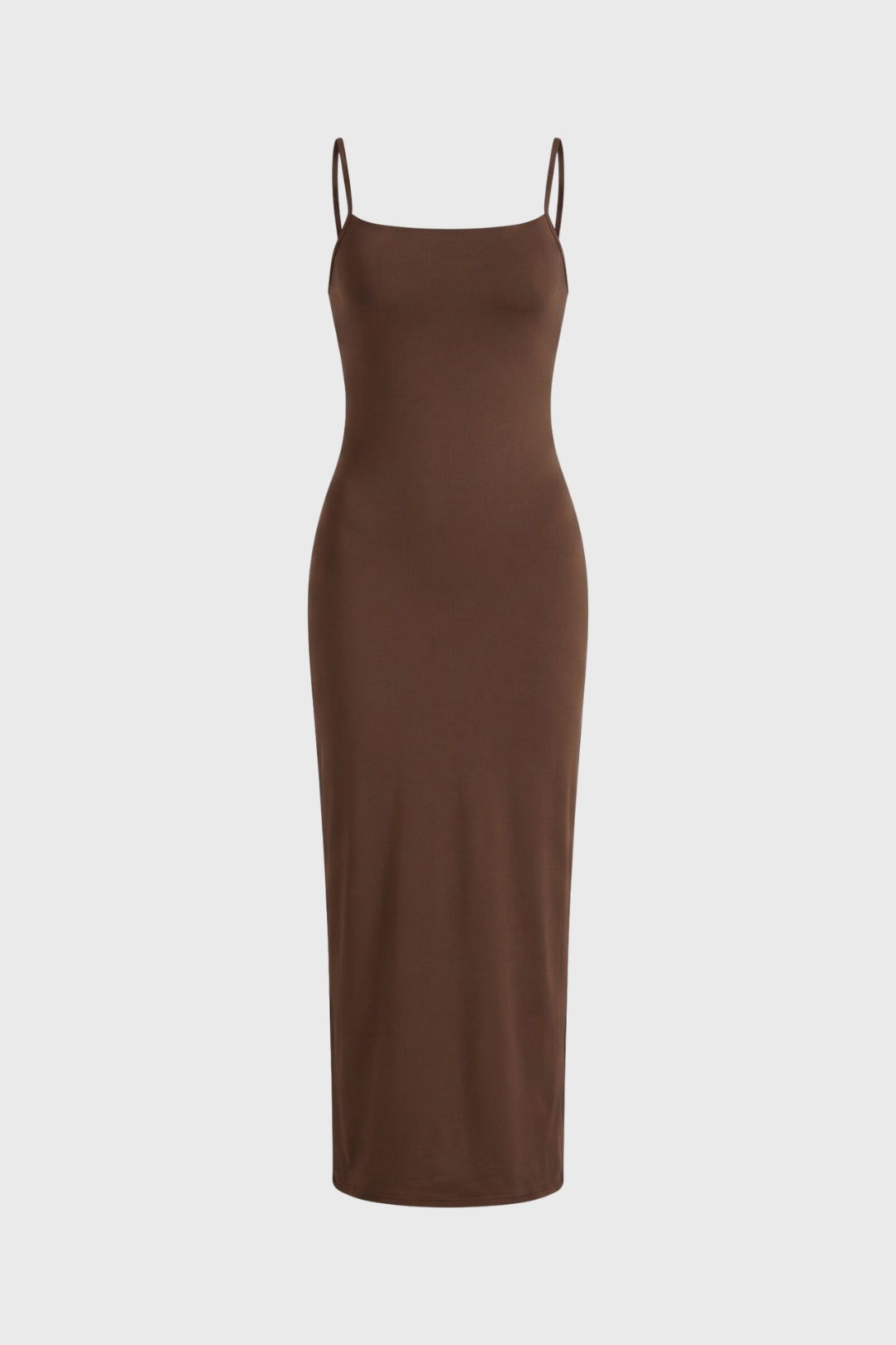 Robe midi Femme - Bretelles Ajustables Coupe Moulante | Chic