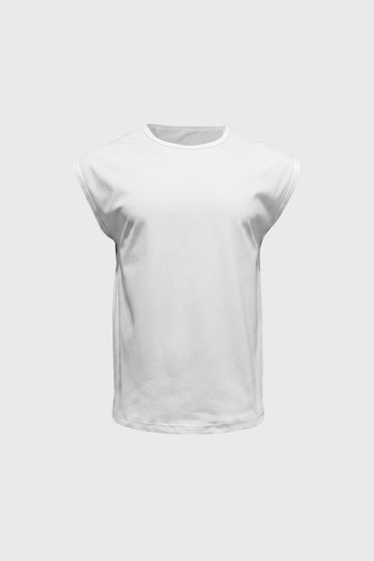 T-Shirt Homme - Sans Manches Col Rond Coupe Décontractée | Casual