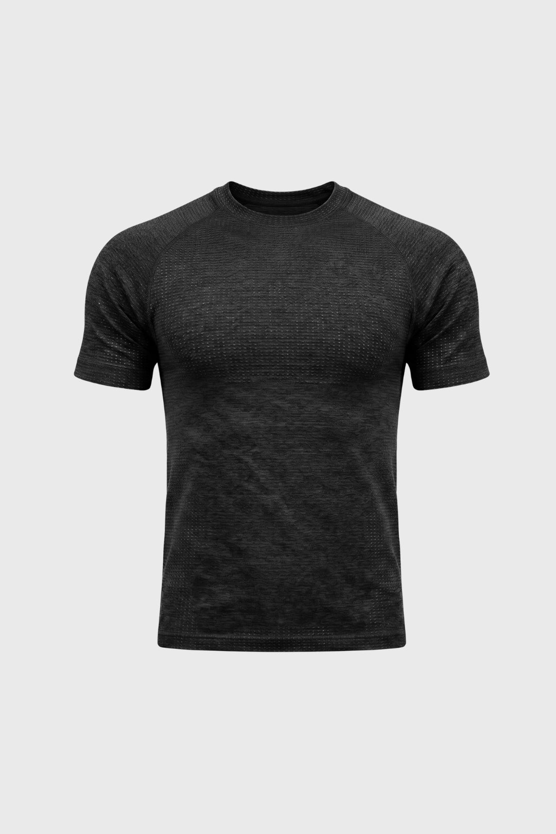 T-Shirt Homme - Texture Gaufrée Col Rond | Sport Élégant