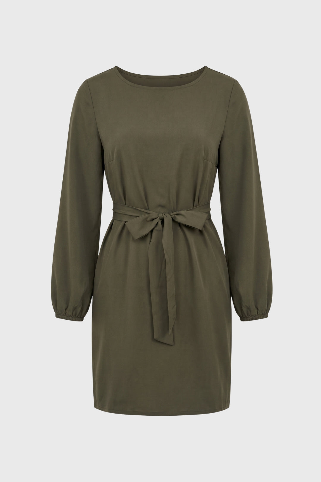 Robe Femme - Manches Longues Ceinture Nouée | Décontractée