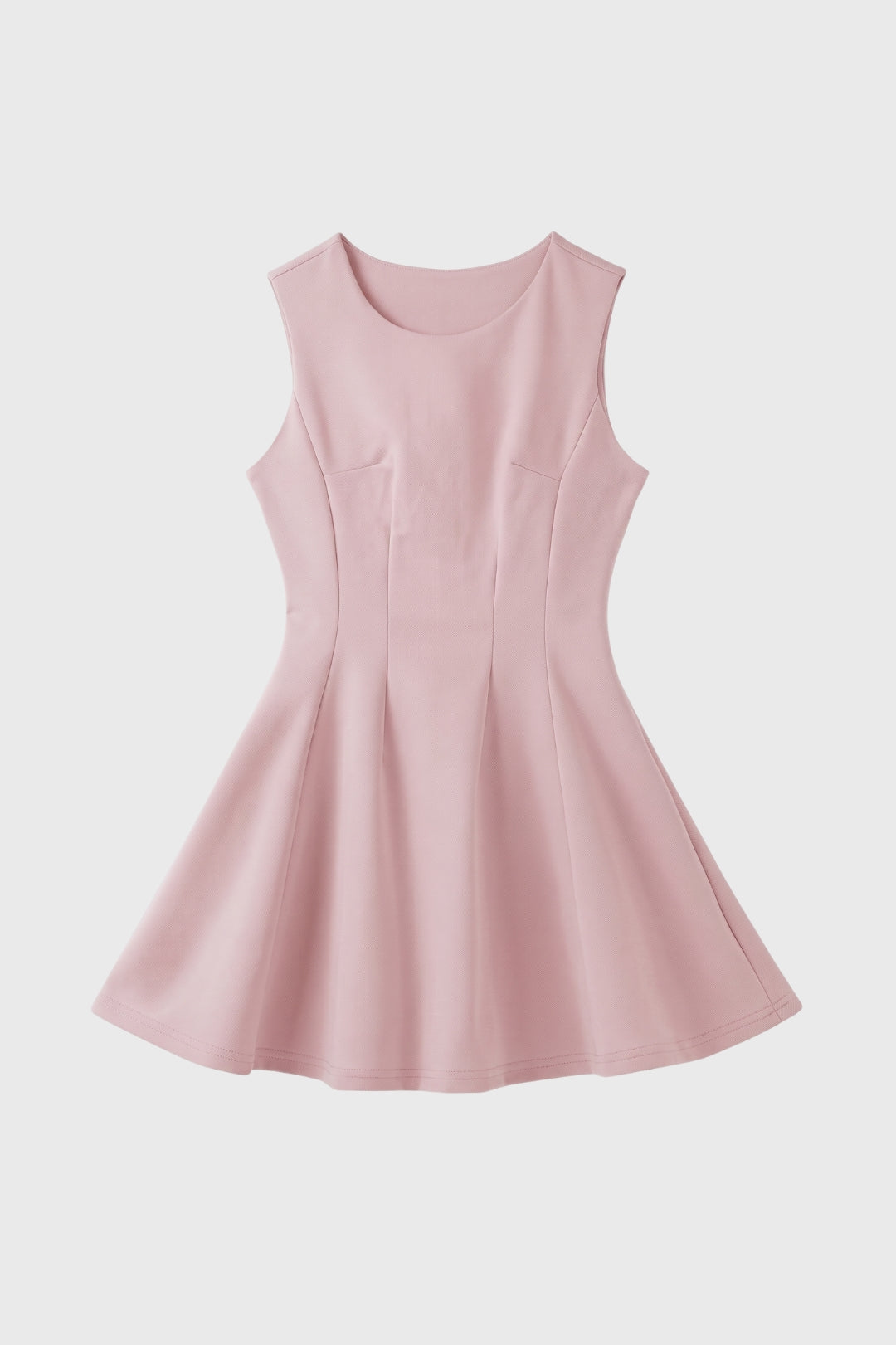 Robe mini Femme - Évasée sans Manches Plissée | Moderne