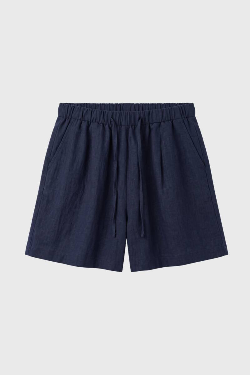 Short Femme - Taille Élastique avec Cordon de Serrage | Confort — Marine