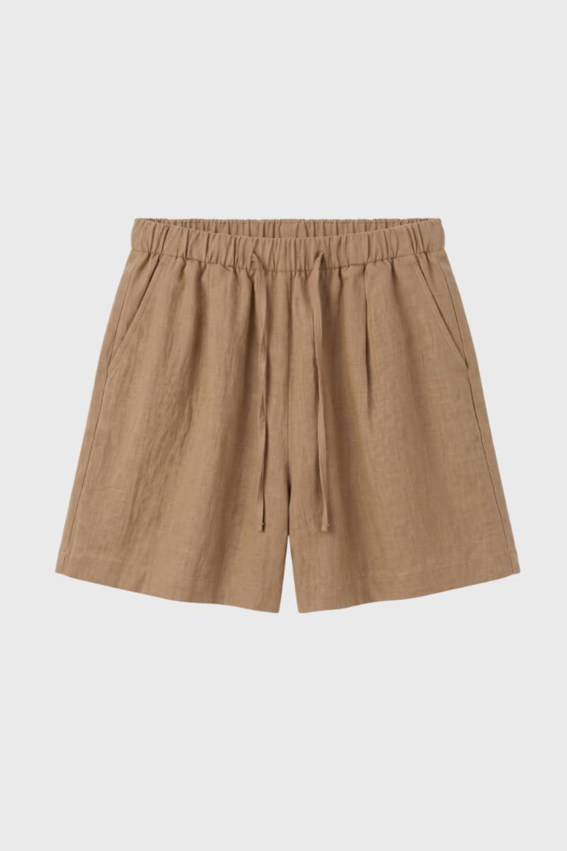 Short Femme - Taille Élastique avec Cordon de Serrage | Confort — Camel