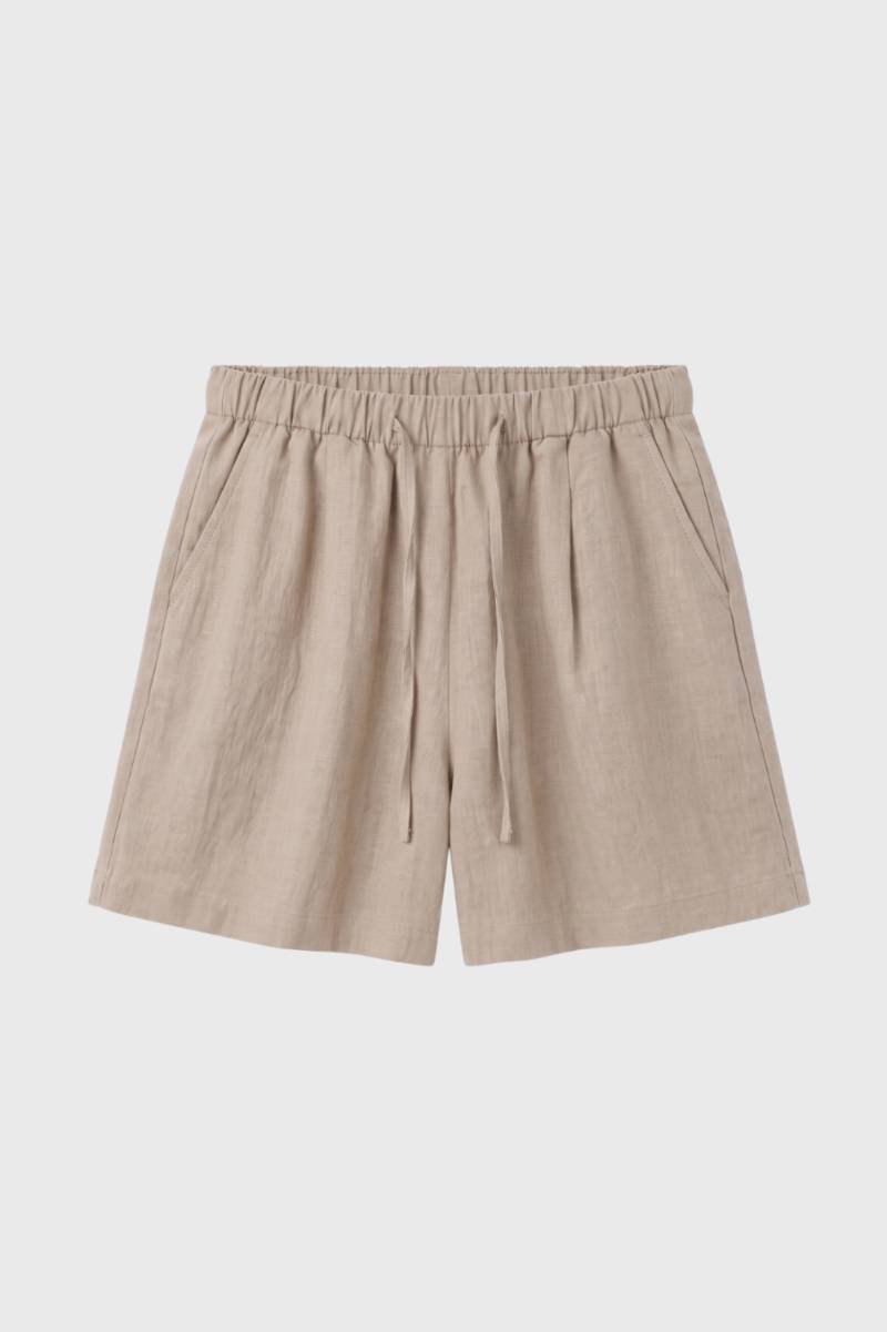 Short Femme - Taille Élastique avec Cordon de Serrage | Confort — Camel
