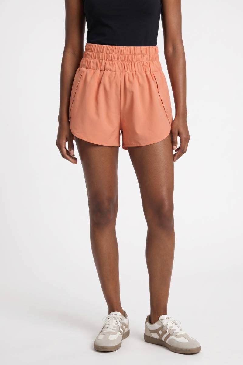 Short Femme - Taille Haute Sport Coupe Oversize | Confortable — Corail