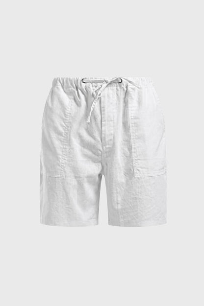 Short Homme - Coupe Décontractée avec Poches Cargo | Confort — Blanc