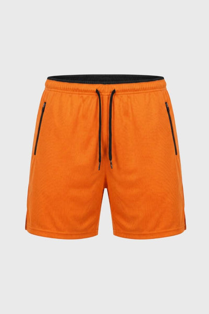 Short Homme - Sport avec Cordons Ajustables | Décontracté — Orange