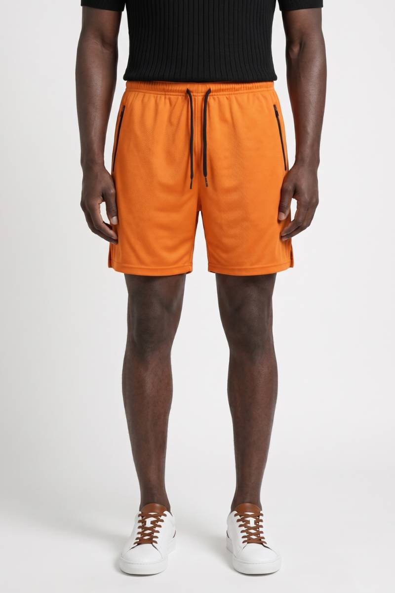 Short Homme - Sport avec Cordons Ajustables | Décontracté — Orange