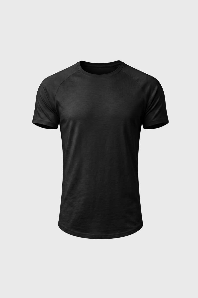 T-shirt Homme - Coupe Moderne Col Rond | Polyvalent — Noir