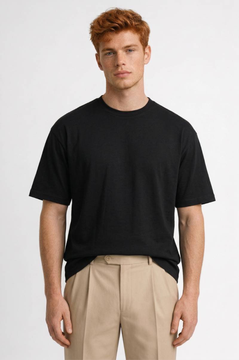 T-shirt Unisexe - Coupe Décontractée | Manches Courtes Essentielles - Noir